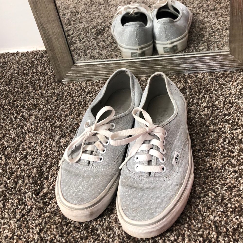 Vans silver glitter